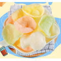 5 mix color corn material big prawn crackers Snack colored prawn chip prawn cracker